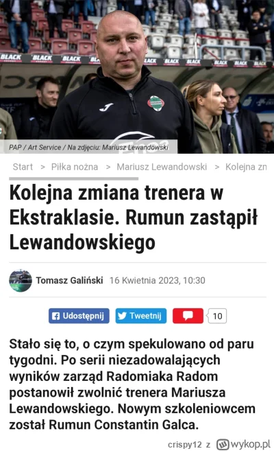 crispy12 - Gratulacje panie Rumun
#radomiak #ekstraklasa #heheszki