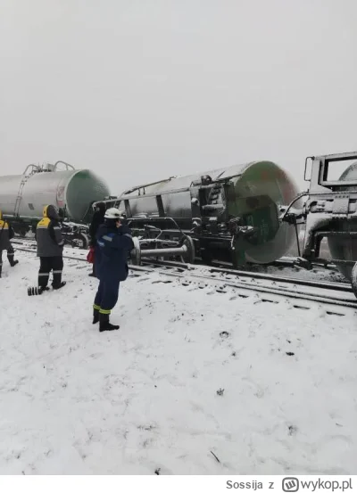 Sossija - #ukraina w Orenburgu, #rosja , wykolejone wagony-cysterny