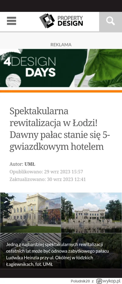 Poludnik20 - #lodz #architektura #hotel #LudwikHeinzl