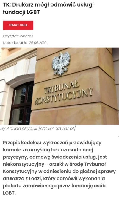 R187 - Przypominam, że obecnie w Polsce można bezkarnie odmówić świadczenia usług bez...
