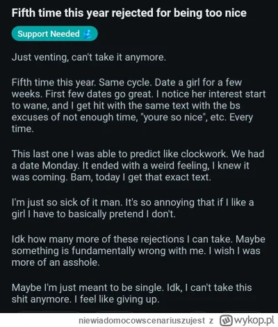 niewiadomocowscenariuszujest - #blackpill #przegryw

Over