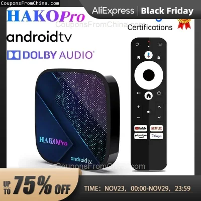 n____S - ❗ HAKO Pro Android 11 TV Box 4/32GB S905Y4
〽️ Cena: 43.96 USD (dotąd najniżs...