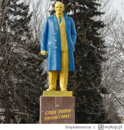 Bayadasaurus - Ukraińcy zdeleninizowali swój kraj - ostatni pomnik Lenina został w ty...