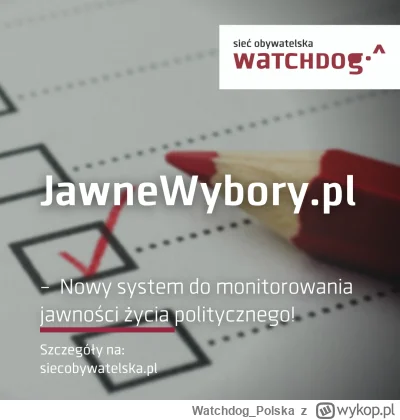 WatchdogPolska - Rejestr wpłat i umów poszczególnych partii w jednym miejscu? Nie da ...