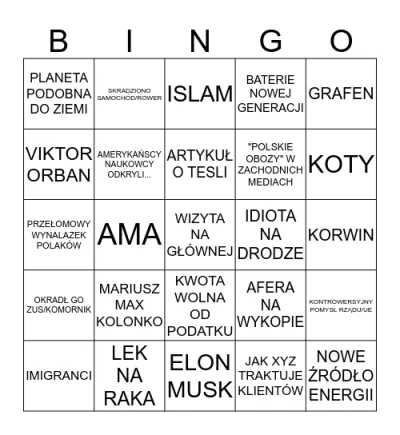 krolkolow - wykop bingo ( ͡° ͜ʖ ͡°)