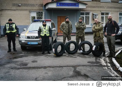 Sweet-Jesus - Jakiś czas temu podarowaliśmy czarnobylskim policjantom nowe opony do i...