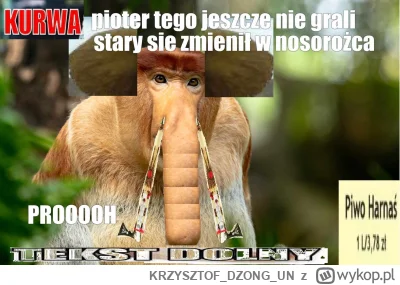 KRZYSZTOFDZONGUN - #konkursnanajbardziejgownianymemznosaczem