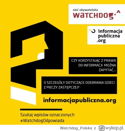 WatchdogPolska - W ubiegłym tygodniu pisaliśmy o tym, czy można złożyć wniosek o info...