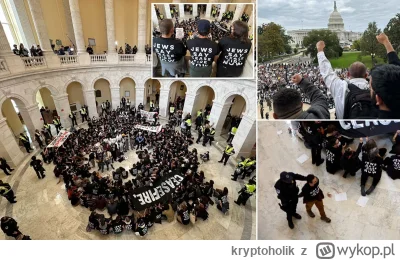 kryptoholik - Propalestyński protest wewnątrz budynku kongresu w USA. Jaka była reakc...