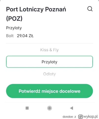 dondon - #poznan jaki punkt docelowy wybrać na Ławicy, żeby #uber zawiózł mnie na Kis...