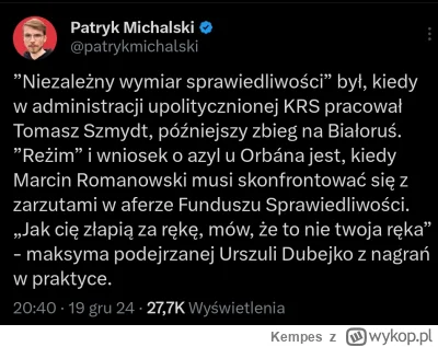 Kempes - #polityka #bekazpisu #bekazlewactwa #heheszki #pis #dobrazmiana #polska

W P...