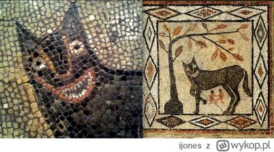 ijones - Wilczyca wychowująca Romulusa i Remusa z mozaiki w Aldborough ( Północno zac...