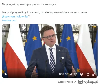 CoperNick - @minus273: 
Oczywiście :-) . To nie było z zemsty ani z opinii prawnych t...