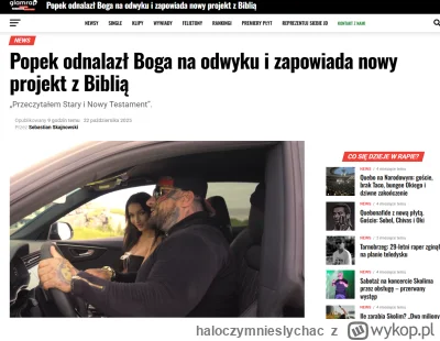 haloczymnieslychac - #wiara #chrzescijanstwo #jezus #muzyka
Popek przyznaje się do Je...