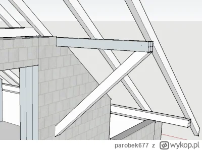 parobek677 - @bori: Płatwie 16x18, pełne deskowanie, dachówka,