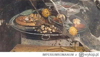 IMPERIUMROMANUM - Płaski chleb na rzymskim fresku

Fresk rzymski odkryty w Pompejach,...