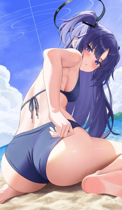KsyzPhobos - #yuuka #bluearchive #anime #randomanimeshit #swimsuit #buttai