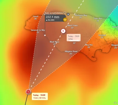 red7000 - Huragan Melissa, prognozowany jako najsilniejszy huragan w historii Jamajki...