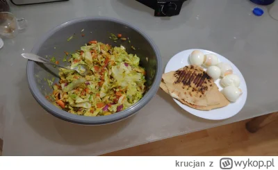 krucjan - Wczorajszy posiłek: 
Jajka, naleśnik z mozzarellą, tuńczykiem i szynką, war...