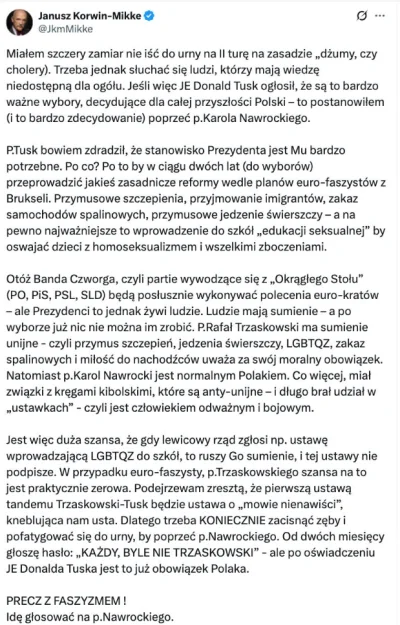 ChlopoRobotnik2137 - #wybory #bekazlewactwa #bekazpisu #korwin #polityka #nawrocki #t...