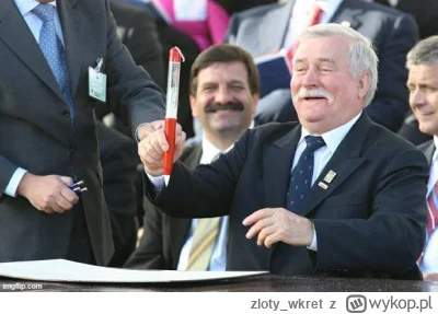 zloty_wkret - #lechwalesa #dlugopis 
Dwaj prezydenci na jednym zdjęciu