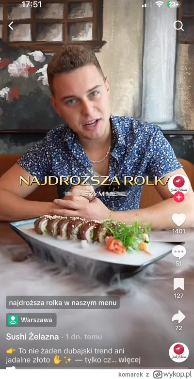 komarek - https://vm.tiktok.com/ZNdm2QW1p/


Chłopaczek z rodzinka.pl co se SUSHI wym...