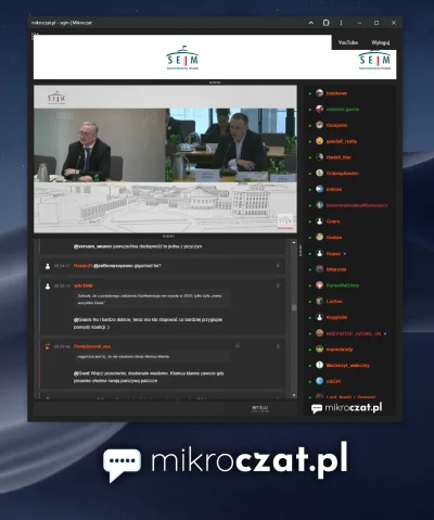 WykopX - Zapraszam na wykopowy MirkoCzat live stream komisji sejmowej #sejmflix  

ht...