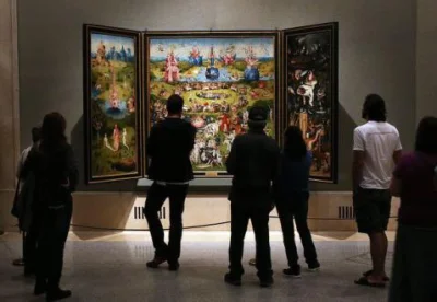 kinlej - Niestety w Prado obraz jest za sznureczkiem i nie można dojrzeć szczegółów b...