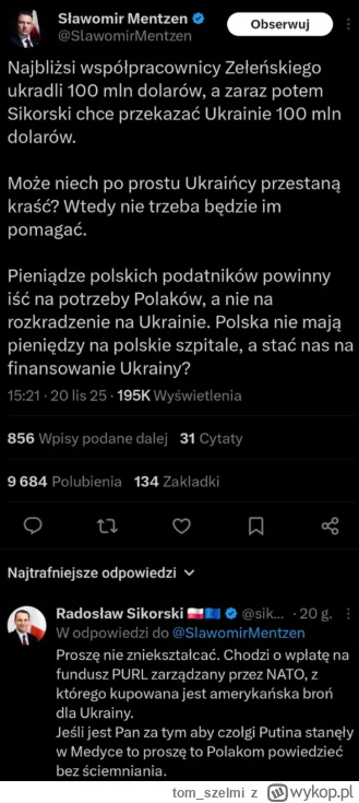 tom_szelmi - @slawek887:  Tylko, że Korwina tłumaczyło całe środowisko, a tu jestem j...