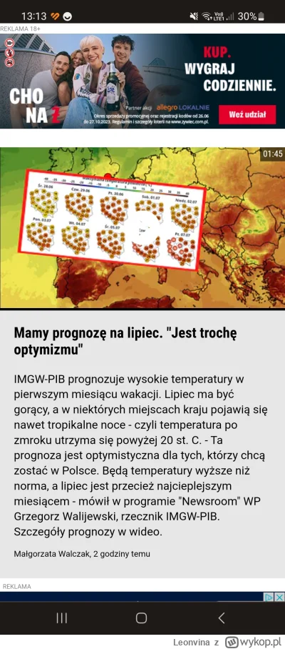 Leonvina - Nie no, zajebiscie. Nie bedzie sie dało wytrzymać, nawet noce za gorące. P...