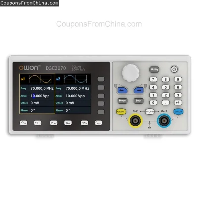 n____S - ❗ OWON DGE2070 Waveform Generator 70Mhz 300MSa/s
〽️ Cena: 164.99 USD (dotąd ...