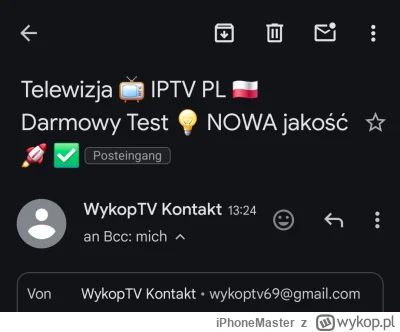 iPhoneMaster - #iptv jakiś wyciek był? Czy skąd mają mojego maila ( ͡° ʖ̯ ͡°)