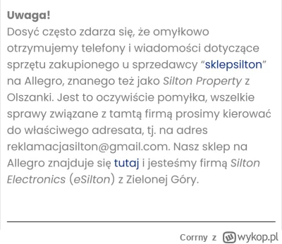 Corrny - @Ceedzik #!$%@? wie, kupiłem na Allegro w sklepsilton, ale sklep już nie ist...