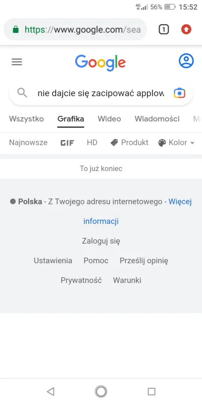 P.....0 - to już koniec ....apple zacipowało googla