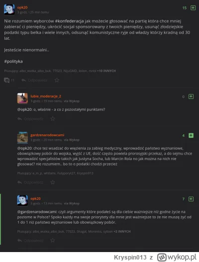 Kryspin013 - Kuc myśli, że konfederacja ze swoim darwinizmem społecznym  zapewni mu, ...