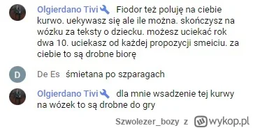 Szwolezer_bozy - Do ludzi, którzy "będą bici" przez Oregano dołącza Fiodor. 

Obecnie...