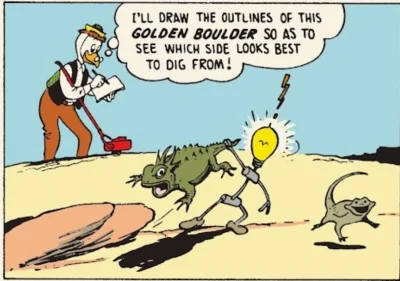 kinson - Ale pocieszna ta jaszczurka xD
#kaczordonald #komiks