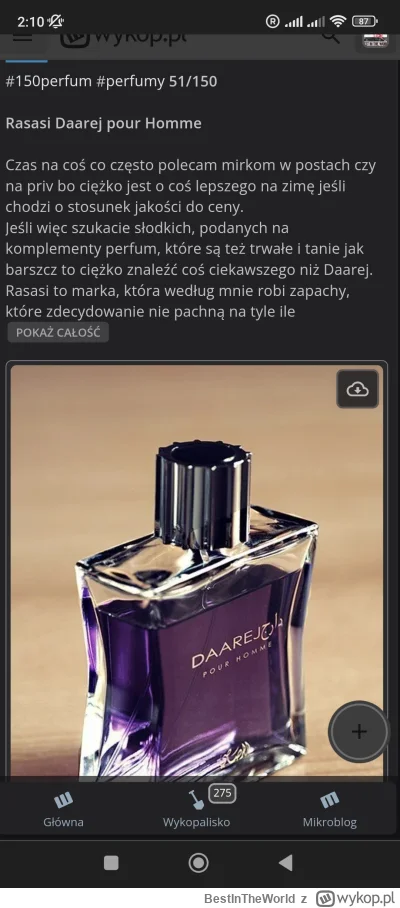 BestInTheWorld - #perfumy
@dr_love
Sorka że wołam, aczkolwiek mam pytanie, czy wiesz ...