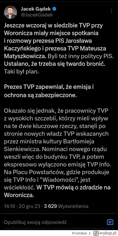 Promilus - Ale pewnie wczoraj byli pewni siebie. Na szczęście to nie Orban, a zwykli ...