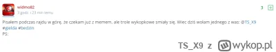 TS_X9 - Łysolku @widmo82 - czekałeś od 40,50,60,80,115, 140, 180 z memem XD trafiles ...