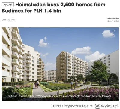 BurzaGrzybStrusJaja - W 2021 roku pisano o wielkim dealu z budimexem na 2500 mieszkań...