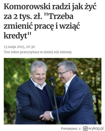 Pompejusz - Komorowski #!$%@? na pytanie o wysokie ceny nieruchomości zaproponował kr...