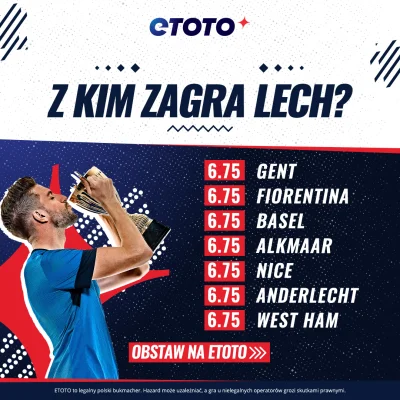 ETOTO_PL - Dziś Lech Poznań pozna swojego rywala w ćwierćfinale Ligi Konferencji! Mac...