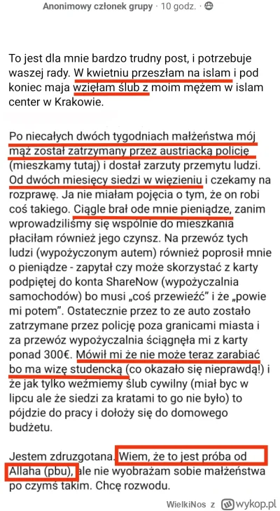 WielkiNos - Historia miłosna polki z habibi zakończona po niecałych 2 tygodniach raju...