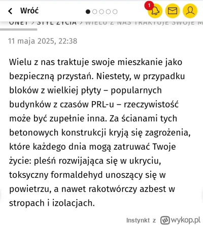 Instynkt - Jakaś kampania obrzydzająca stare bloki ruszyła bo ostatnio widzę tego spo...