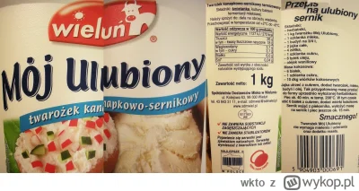 wkto - #listaproduktow
#twarognasernik 26% Wieluń Mój Ulubiony
aktualny skład oraz pr...