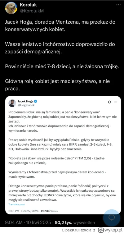 CipakKrulRzycia - #koroluk #polityka #bekazkonfederacji #dzieci
Czy Zajączkowska, Bry...