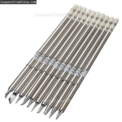 n____S - ❗ 10x T12 Soldering Iron Tips Set for HAKKO FX951 FX952
〽️ Cena: 19.99 USD (...
