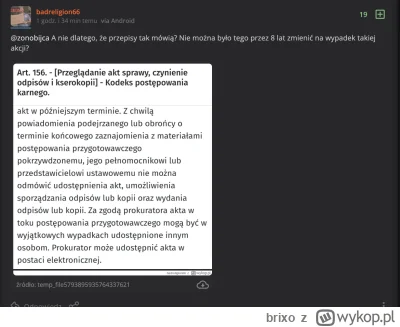 brixo - Wykopki z tagu #neuropa rozsiewają fejki, które mają tłumaczyć prokuraturę Bo...