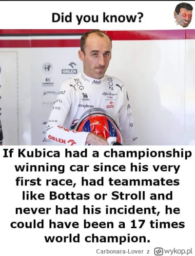 Carbonara-Lover - #f1 #powrutcontent #kubica 

przyznać się, który to popełnił xD